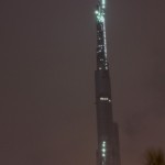 Last night’s storm hitting Burj Khalifa
