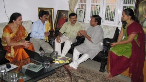 Sri Varma with the HareRaama Editorial Team